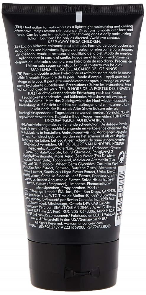 American Crew After Shave Lotion for Men, Cooling Dual Action Lotion, 5.1 Fl Oz - Image 2