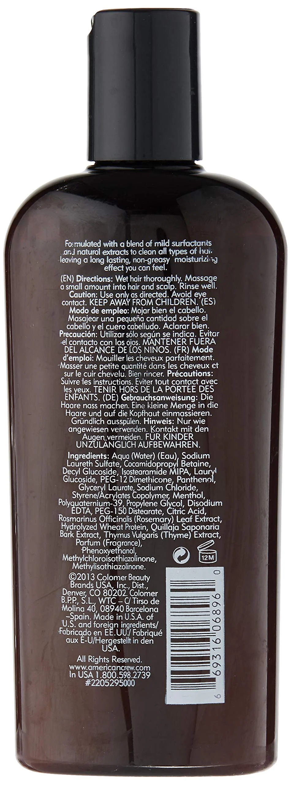 American Crew Daily Moisturizing Shampoo, 8.45 Fluid Ounce - Image 2