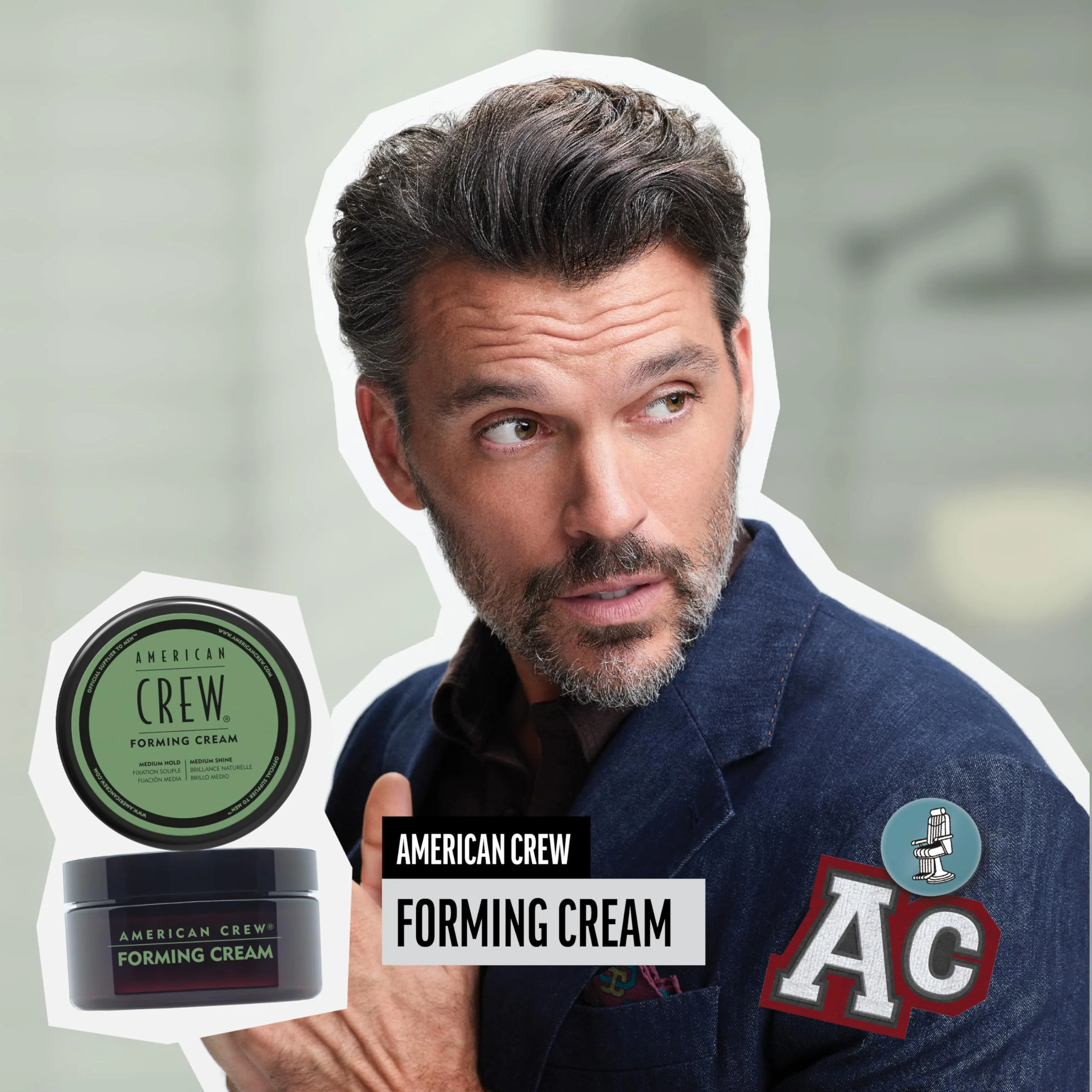 American Crew Men's Hair Forming Cream, Like Hair Gel with Medium Hold & Medium Shine, 3 oz - Image 3