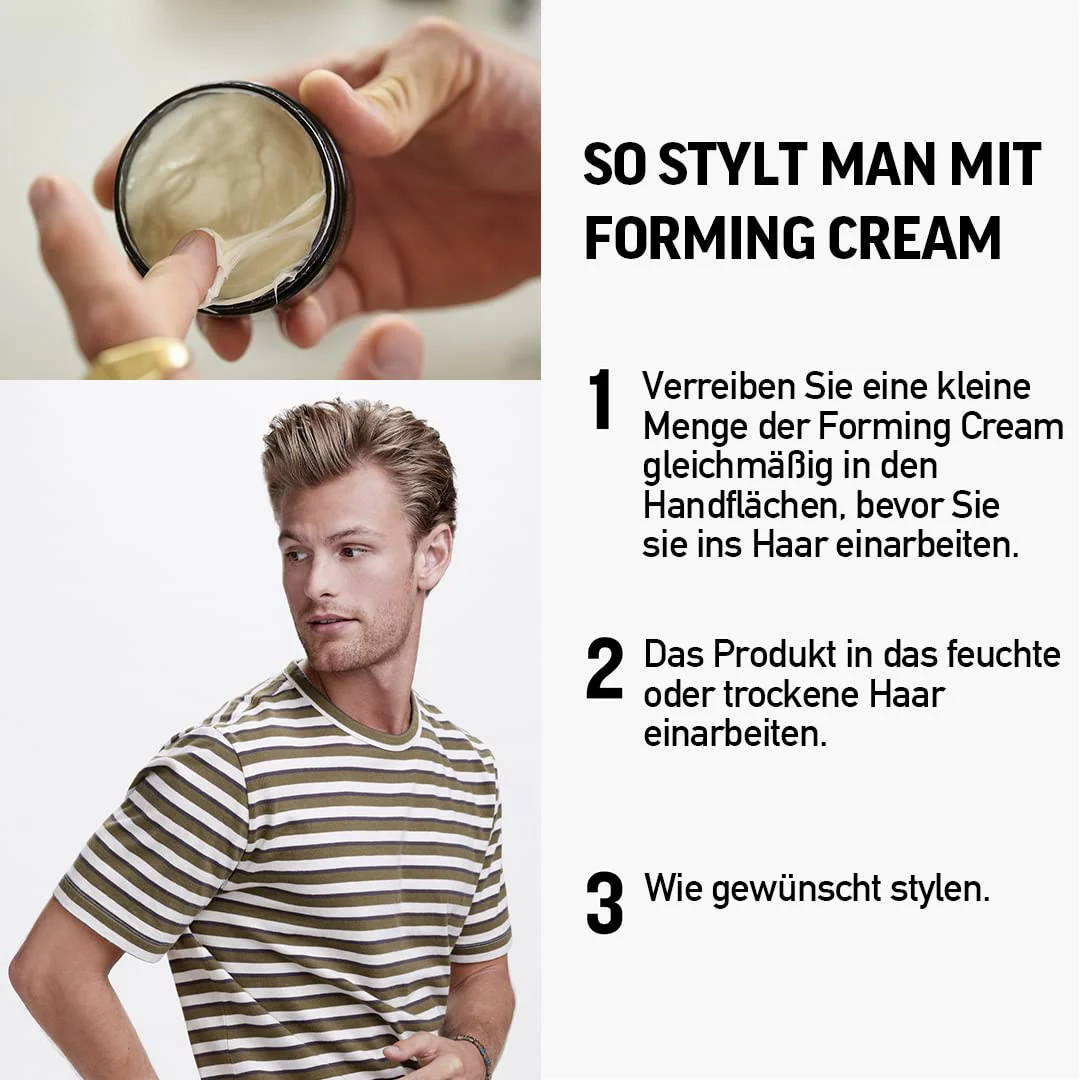 American Crew Men's Hair Forming Cream (OLD VERSION), Like Hair Gel with Medium Hold & Medium Shine, 3 Oz (Pack of 1) - Image 4