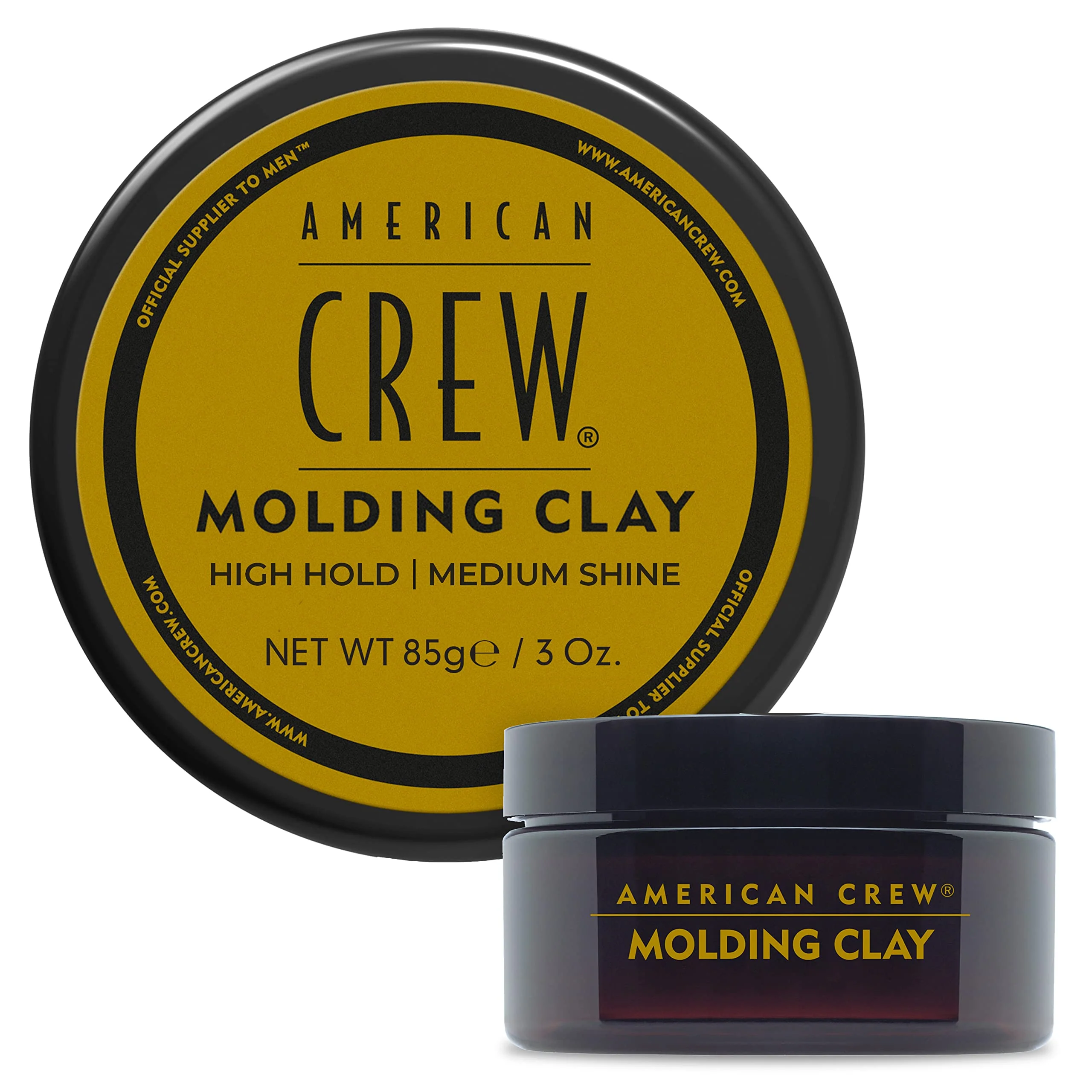 American Crew Men's Hair Molding Clay, Like Styling Gel with Strong Hold & Medium Shine, 3 oz - Image 2