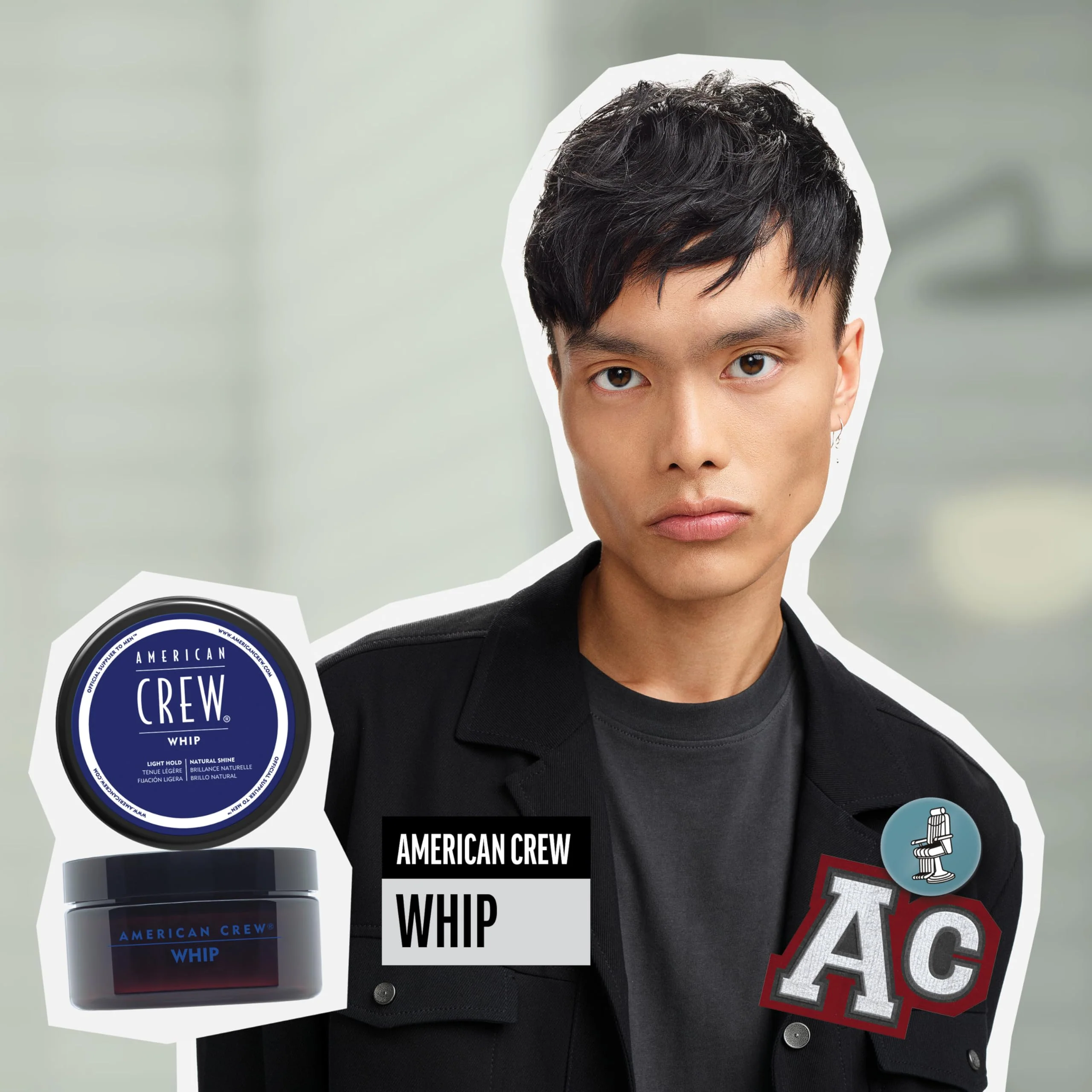 American Crew Men's Whip Styling Cream, Like Hair Gel with Light Hold & Natural Shine, 3 oz - Image 3