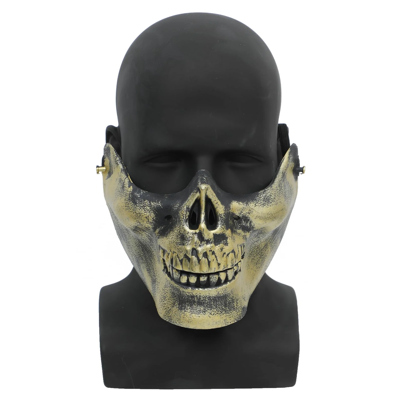 AMLUCKS Male Mannequin Head Professional PVC Manikin Head for Display Wigs Hats Headphone Mask Sunglasses Scarf Jewelry Display Stand (Black) - Image 4