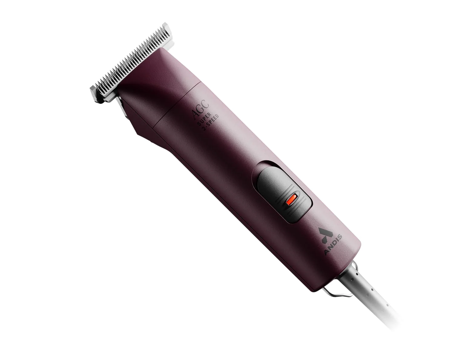 Andis 23330 Professional AGC Super 2-Speed Horse Clipper with Detachable Blade - Cool & Quiet Running Design - Includes Ultra Edge Size T-84 Blade for Complete Horse Grooming - Burgundy - Image 4