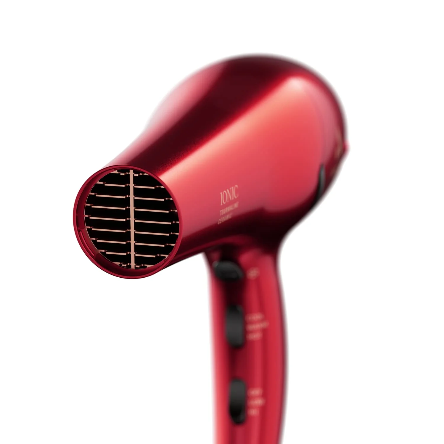 Andis 30290 1875-Watt Tourmaline Ceramic Ionic Pro Dry Professional Hair Dryer, 3 Heat Settings & 2 Speed Settings, 2 Dryer Attachments, Lightweight, Fast Dry & Low Noise, Soft Grip, Red - Image 8