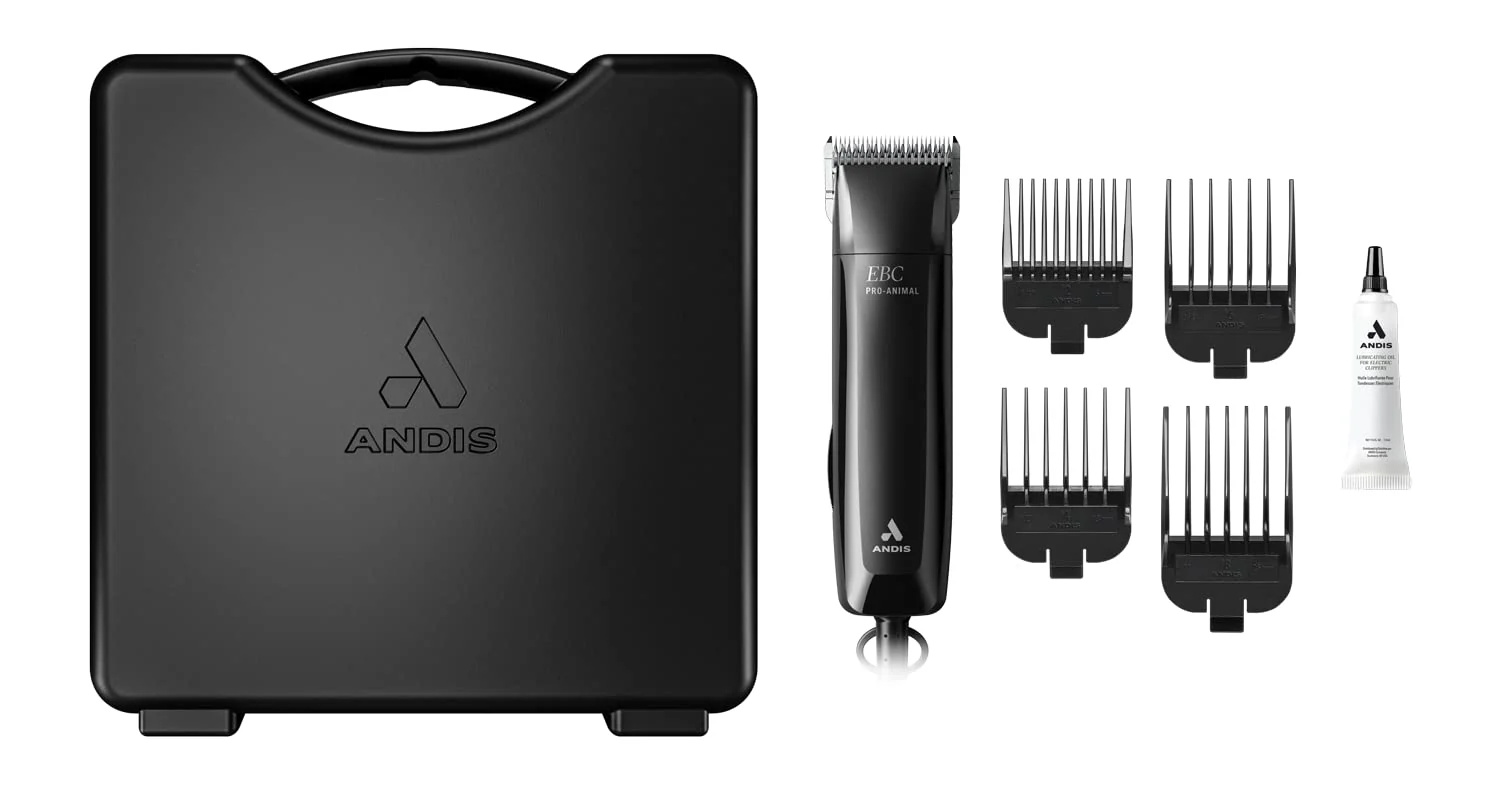 Andis 53340 Pro-Animal EBC Detachable Blade Clipper Kit, Professional Animal/Dog Grooming, MBG-4, Black - Image 2