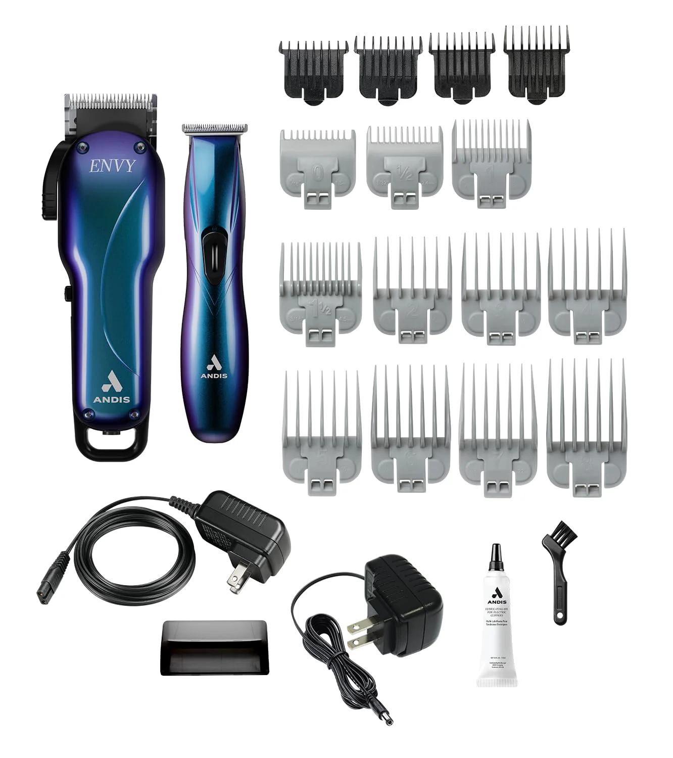 Andis 560980 Limited Edition Galaxy Envy Li Cordless Clipper & Slimline Pro Cordless Beard Trimmer Combo Hair Cutting Kit - Image 2
