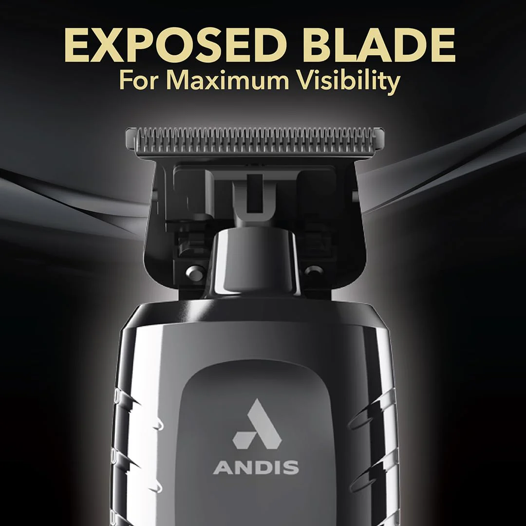 Andis 562627 GTX-EXO II Professional Cordless Lithium-ion Electric Beard & Hair Trimmer with Charging Stand, Black Chrome - Image 6