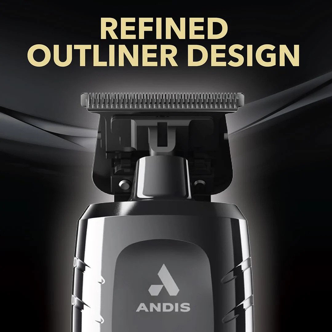 Andis 562627 GTX-EXO II Professional Cordless Lithium-ion Electric Beard & Hair Trimmer with Charging Stand, Black Chrome - Image 9