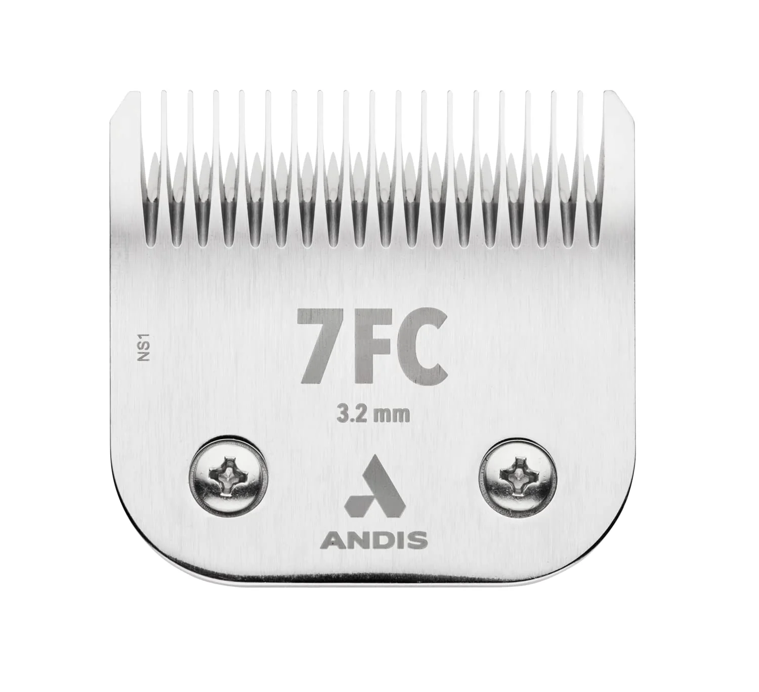 Andis 72605 Ceramicedge Detachable Carbon Infused Steel Pet Clipper Blade, Size-7FC, 1/8-Inch Cut Length, Stainless Steel
