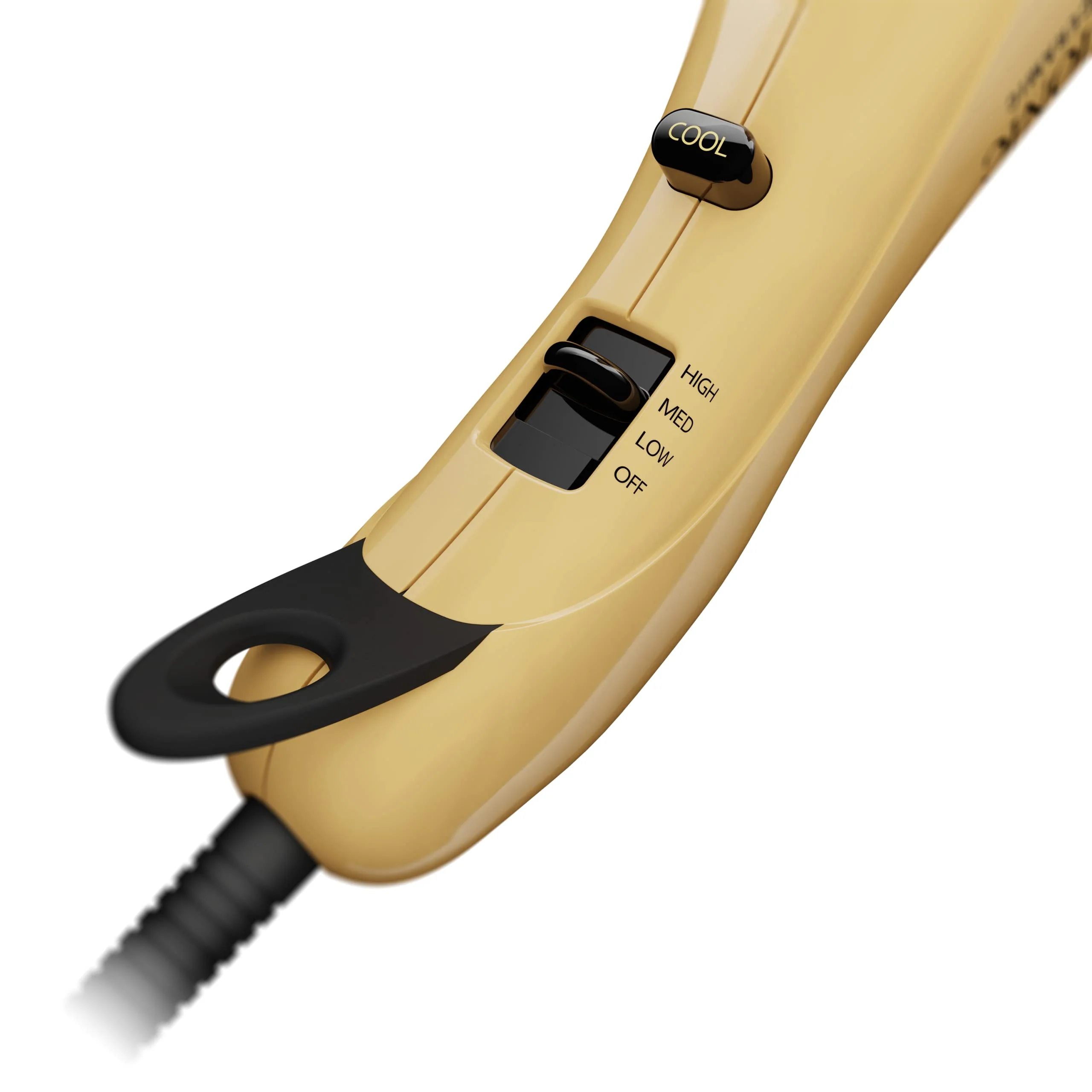 Andis 82125 1875-Watt Tourmaline Ceramic Ionic Styling Hair Dryer, Styling Hair Dryer with Ionic Frizz-Free Technology, No Heat Damage, Lightweight Hairdryer for Normal & Curly Hair - Gold - Image 3
