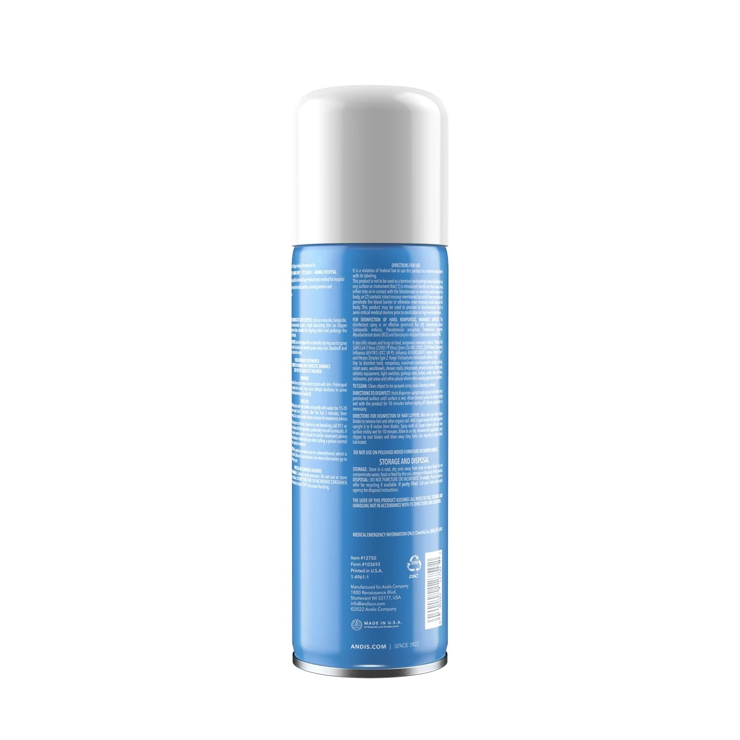 Andis Cool Care Plus For Blades 15.5 Ounce Aerosol (458ml) (6 Pack) - Image 2