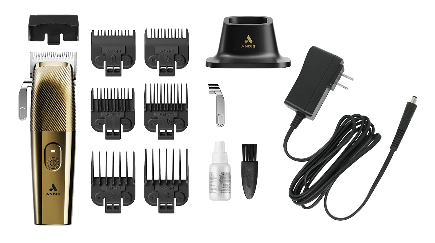 Andis Envy II Cordless Clipper Premium Edition, Professional Lithium-ion Electric Beard & Hair Clipper, Phaze Blade, Cordless, Gold - Image 2