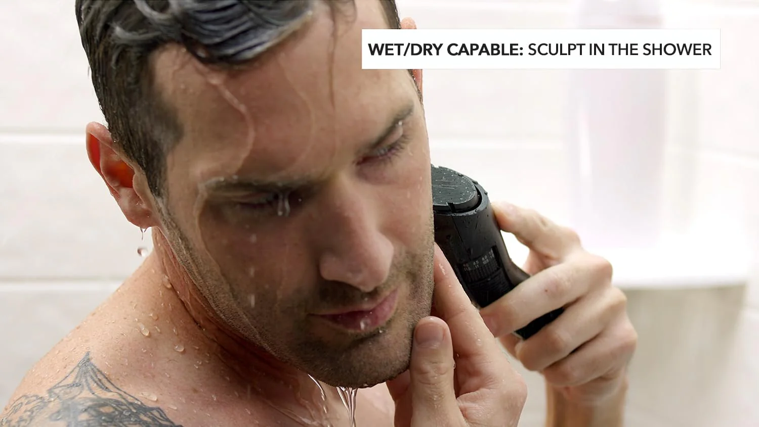 Andis Explorer Waterproof Beard & Body Trimmer: Precision Cutting, Advanced Features, and Long-Lasting Power, Lithium Ion Battery, 4 Function Display, Ceramic Cutter, Turbo Mode, Black, 562066 - Image 3