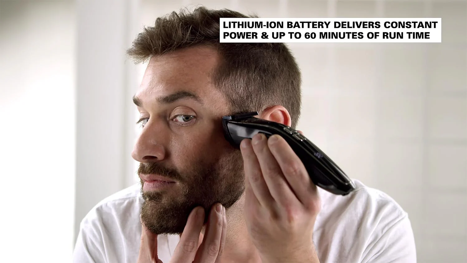 Andis Explorer Waterproof Beard & Body Trimmer: Precision Cutting, Advanced Features, and Long-Lasting Power, Lithium Ion Battery, 4 Function Display, Ceramic Cutter, Turbo Mode, Black, 562066 - Image 4