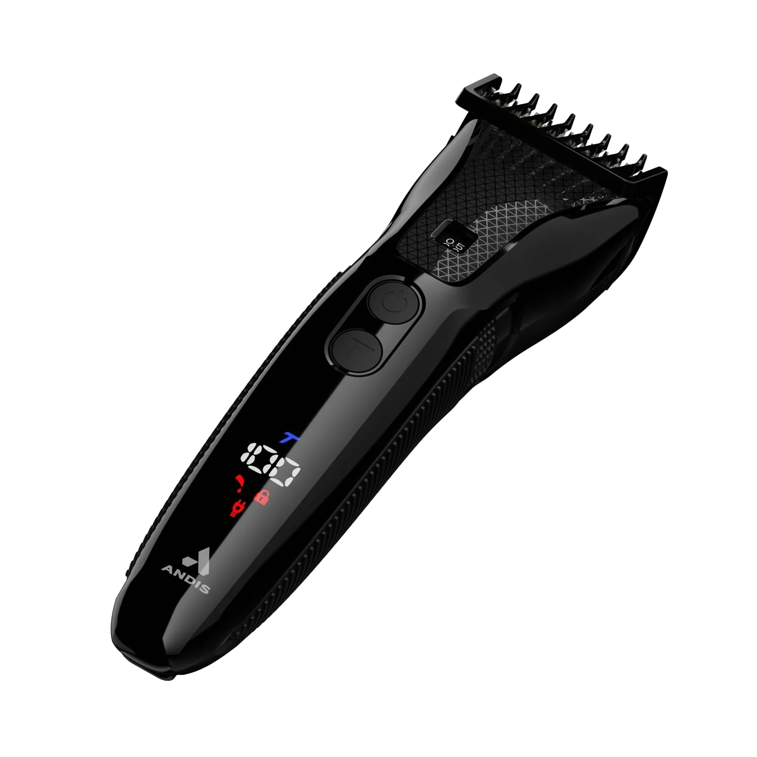 Andis Explorer Waterproof Beard & Body Trimmer: Precision Cutting, Advanced Features, and Long-Lasting Power, Lithium Ion Battery, 4 Function Display, Ceramic Cutter, Turbo Mode, Black, 562066 - Image 5