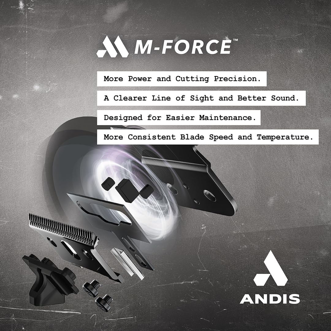 Andis GTX-EXO Black Label Special Edition, Professional Lithium-ion Electric Beard & Hair Trimmer, M-Force Technology, Cordless, Included Charging Stand, Black - Image 4