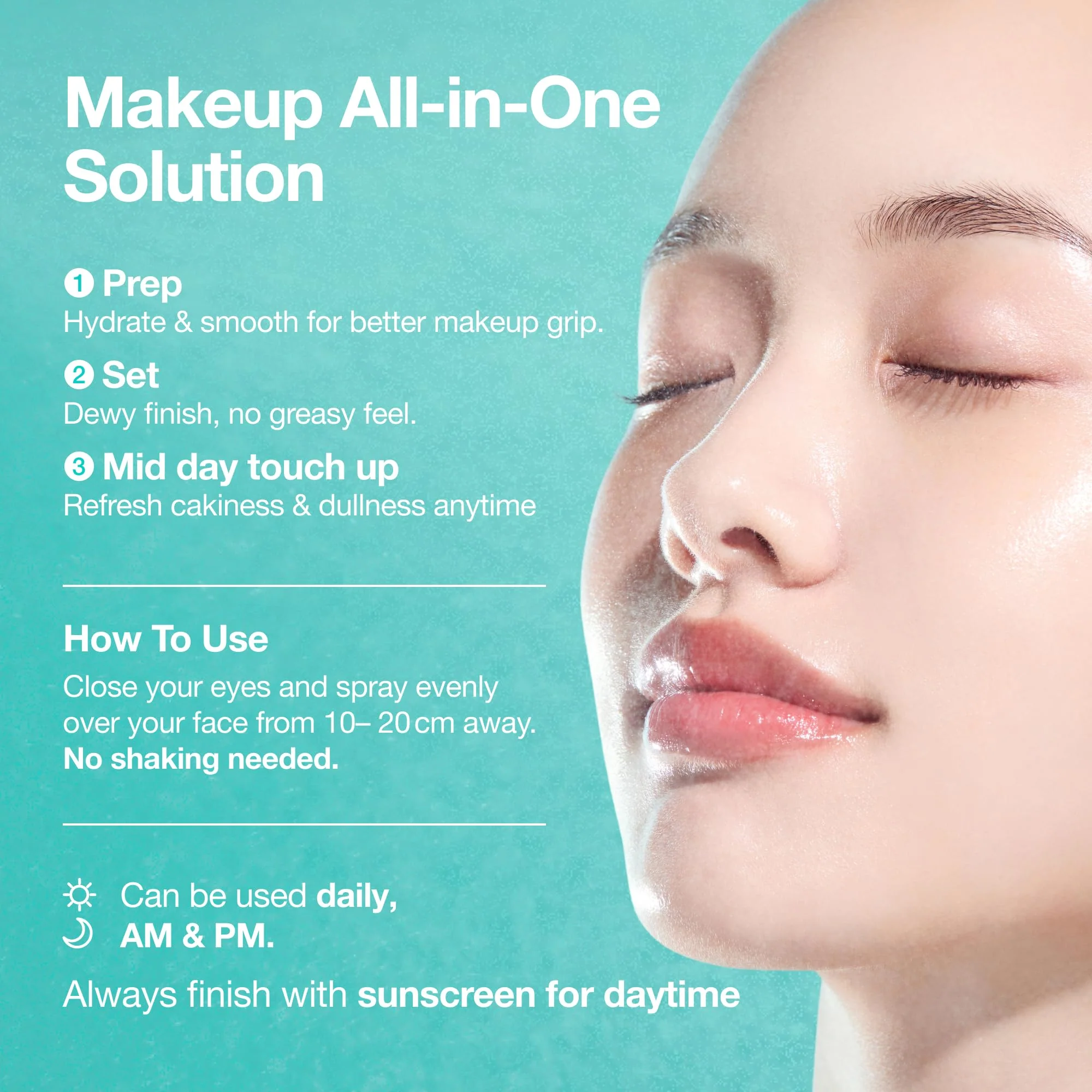 ANUA PDRN Collagen Glow Facial Serum Spray, Hydrating Face Mist, Hyaluronic Acid, dewy glass finish, All Skin Types, Instant Plumping Hydration, Firming Care, Korean Skincare, 3.38 fl oz - Image 9