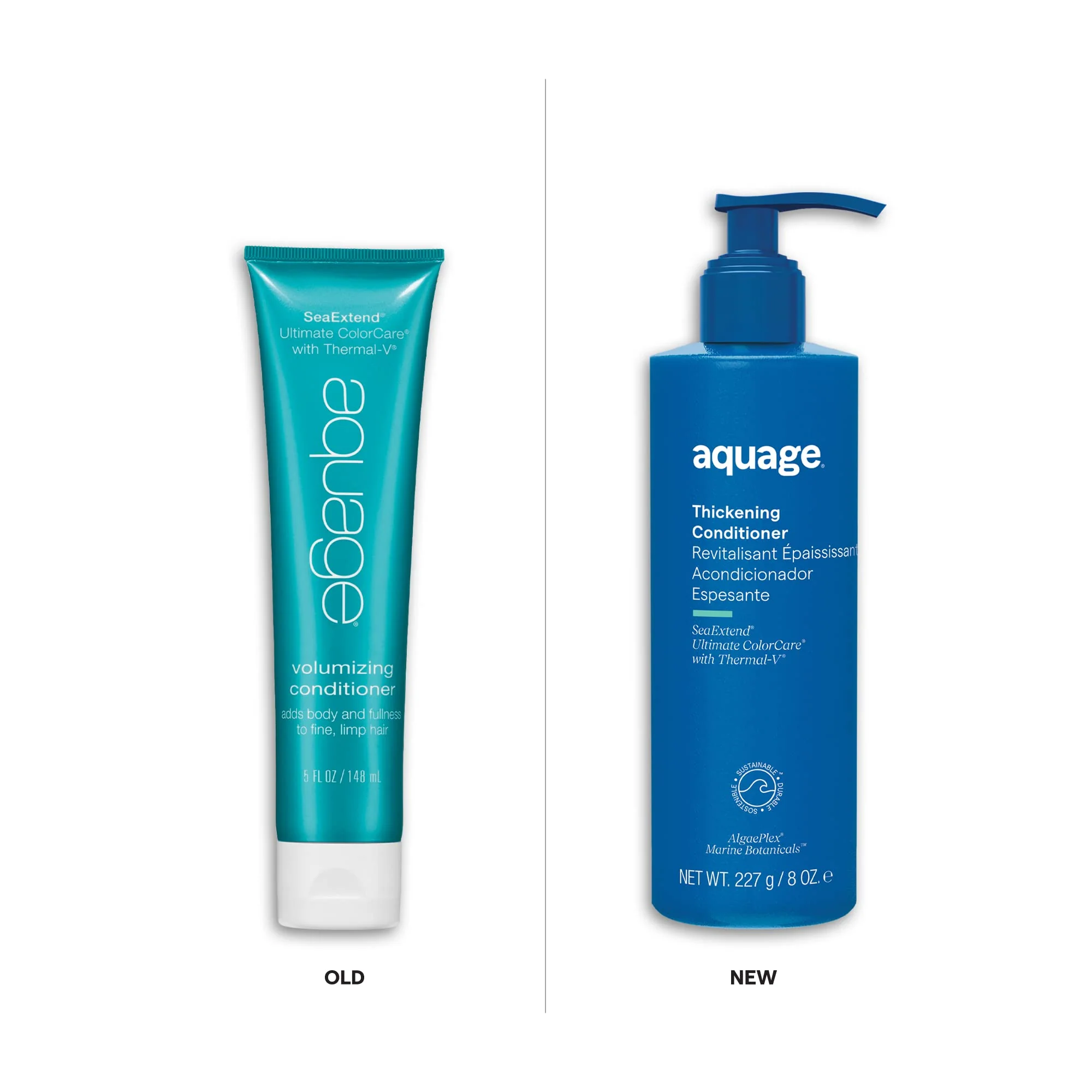 Aquage SeaExtend Volumizing Conditioner for Women & Men - Color-Safe, Lightweight Volume Conditioner for Fine Hair - With AlgaePlex Marine Botanicals & Thermal-V Technology for Volume & Shine (16 oz) - Image 2
