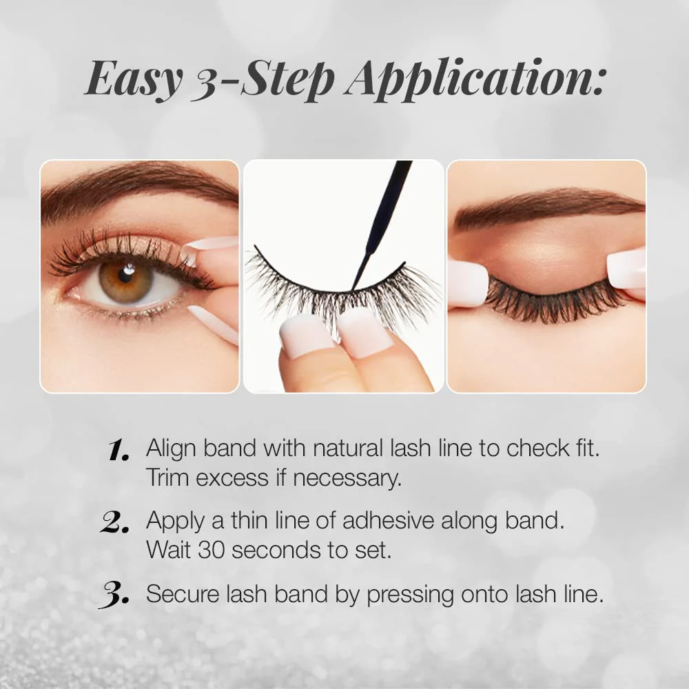 Ardell 3D Faux Mink Lashes 853 - Reusable Wispies Eyelashes with Invisiband for Seamless Volume, 4 Pairs - Image 5
