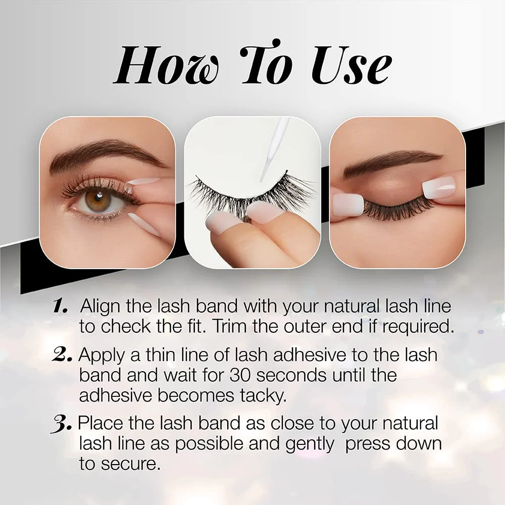 Ardell 3D Faux Mink Lashes 863 with Duo Lash Adhesive Pipette, 1g - Long-Lasting, Natural Look False Eyelashes, 1 Pack - Image 5