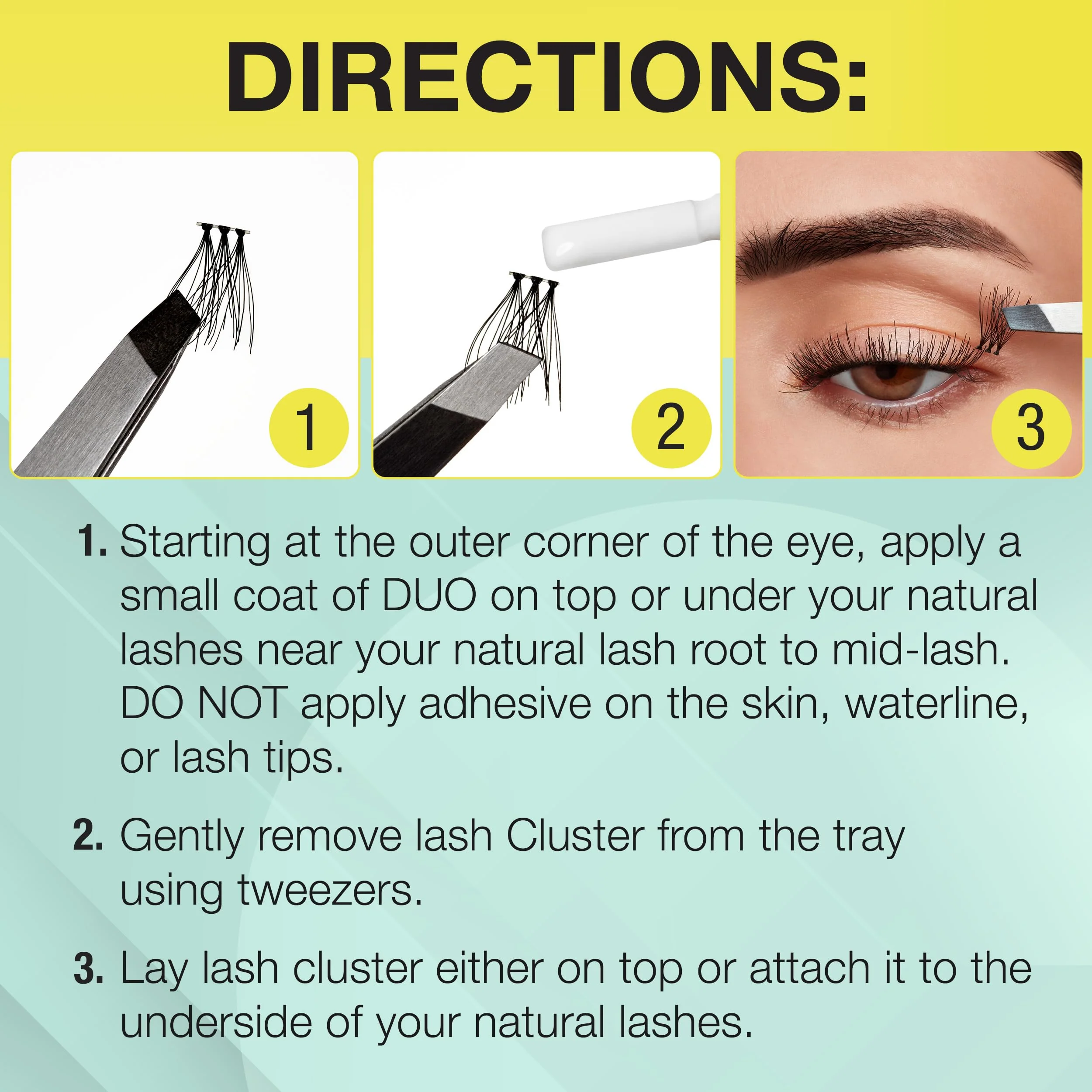 Ardell Active Lash Clusters, Dash - Waterproof, DIY Eyelash Extensions, Multi-Length Individual Lashes, Reusable False Eyelashes, 1 Pack - Image 5