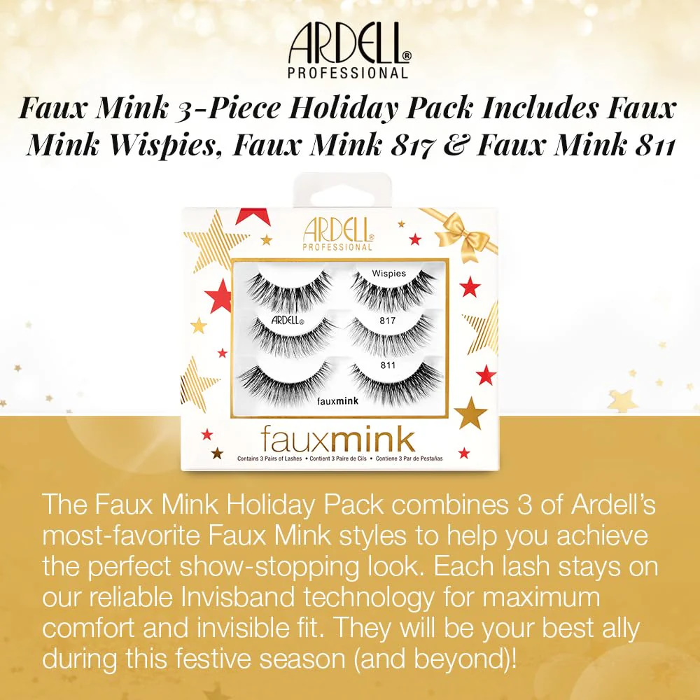 Ardell Active Lash Pump’N – Sweat-Resistant Natural Look False Eyelashes with Bonus Duo Adhesive, Strip Lashes for Active Lifestyles, 3 Pairs - Image 3