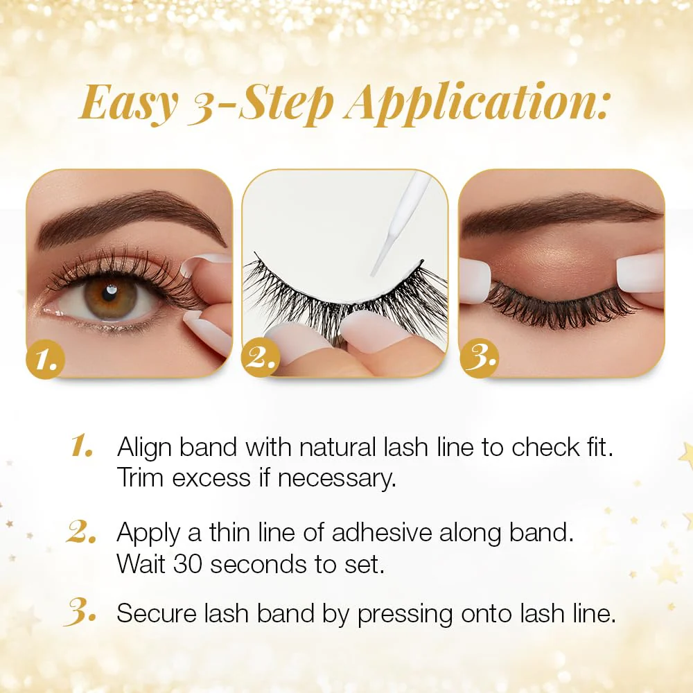 Ardell Active Lash Pump’N – Sweat-Resistant Natural Look False Eyelashes with Bonus Duo Adhesive, Strip Lashes for Active Lifestyles, 3 Pairs - Image 8