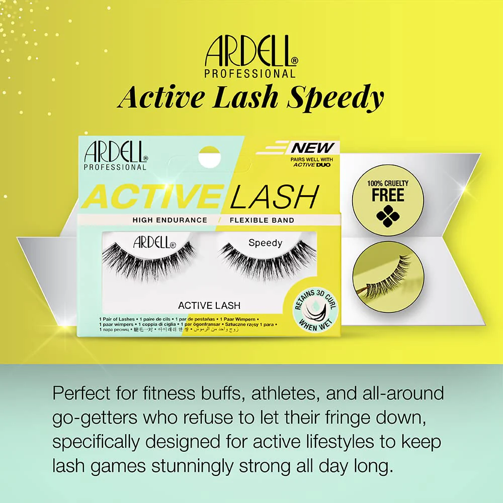 Ardell Active Lashes Speedy - Long-Lasting False Eyelashes, Sweat-Resistant, Natural Look for Active Wear - Image 2