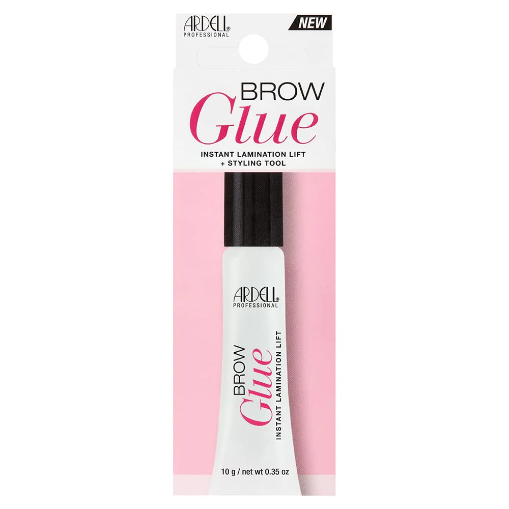 Ardell Brow Glue Clear – Strong Hold Eyebrow Gel for Lamination Lift, Long Lasting Brow Gel Styling Tool for Shaping & Setting Brows, Eye Makeup, 0.35 oz