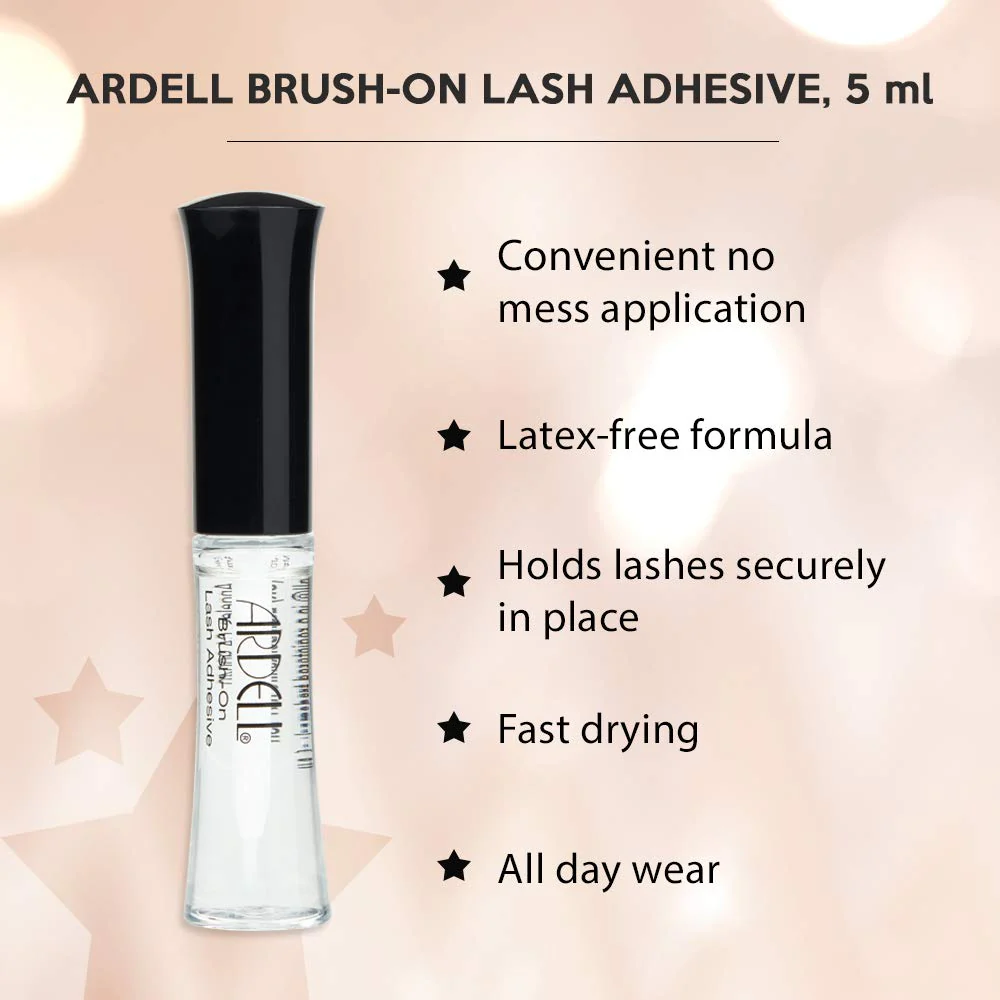 Ardell Brush On Strip Lash Adhesive, Clear Lash Glue for False Lashes, Waterproof, Latex-Free, 5ml, 4 Pack - Image 5