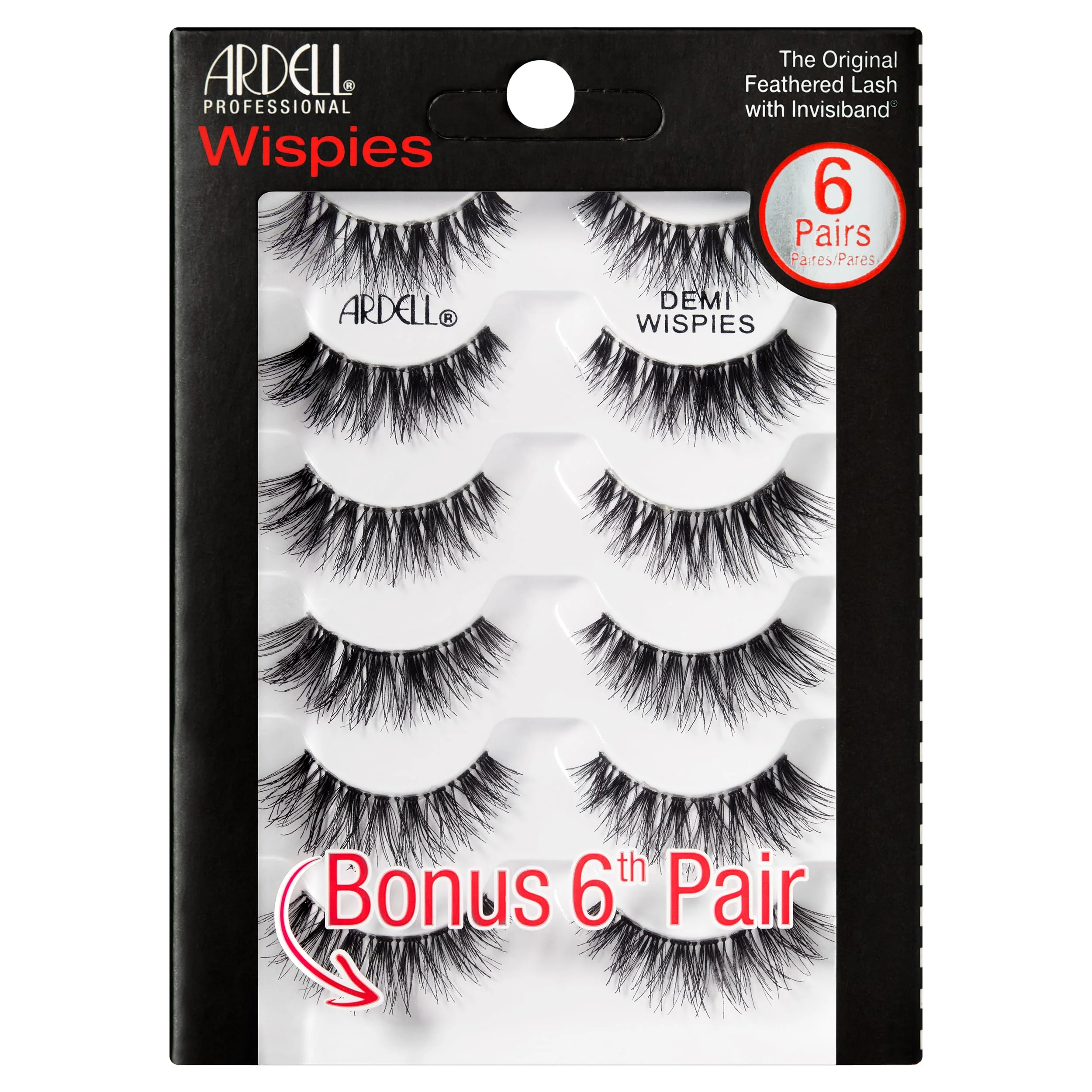 Ardell Demi Wispies Eyelashes – Multi-Dimensional, Eyelashes Natural Look, 6 Pairs