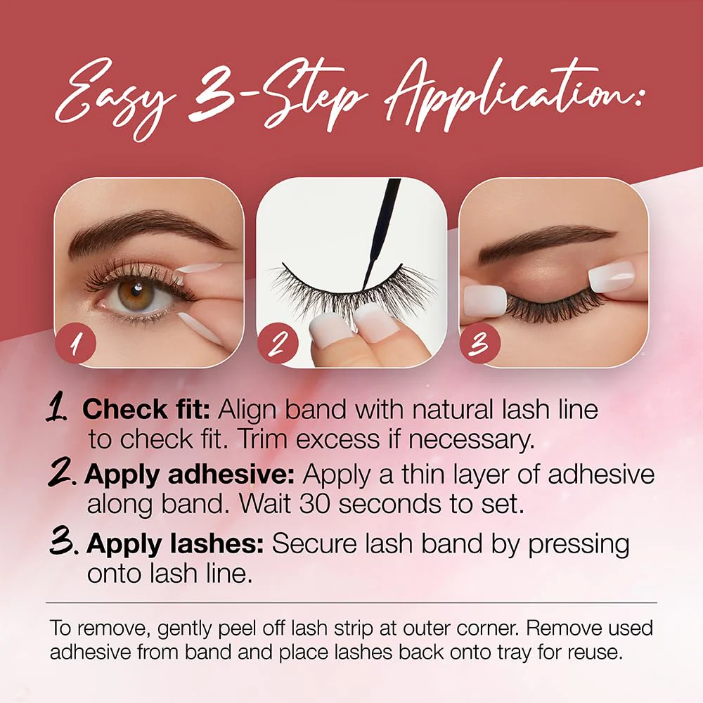 Ardell Doll Look Lashes Bambi – Fluffy Cluster Natural Look False Eyelashes, Full Curls for Big Eye Effect, Lightweight Reusable Wispy Lashes Strips, 4 Pack - Image 6