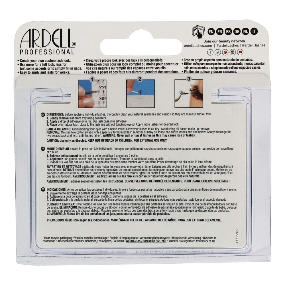 Ardell Double Individuals Knot Free Double Flares Black Med (3 Pack) - Image 2
