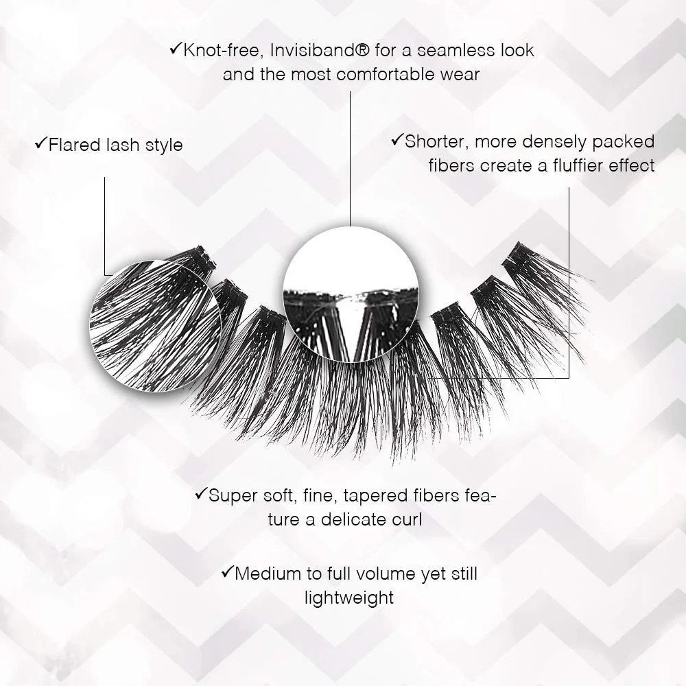 Ardell False Eyelashes 3D Faux Mink Lashes, 860 - Lightweight Strip Lashes with Invisiband for a Dramatic Eye Look, 4 Pairs - Image 4