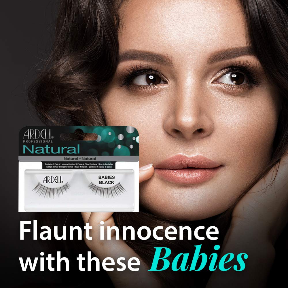 Ardell False Eyelashes, Babies - Lightweight, Natural Look Strip Lashes with Invisiband for Everyday Wear, 4 Pack - Image 2