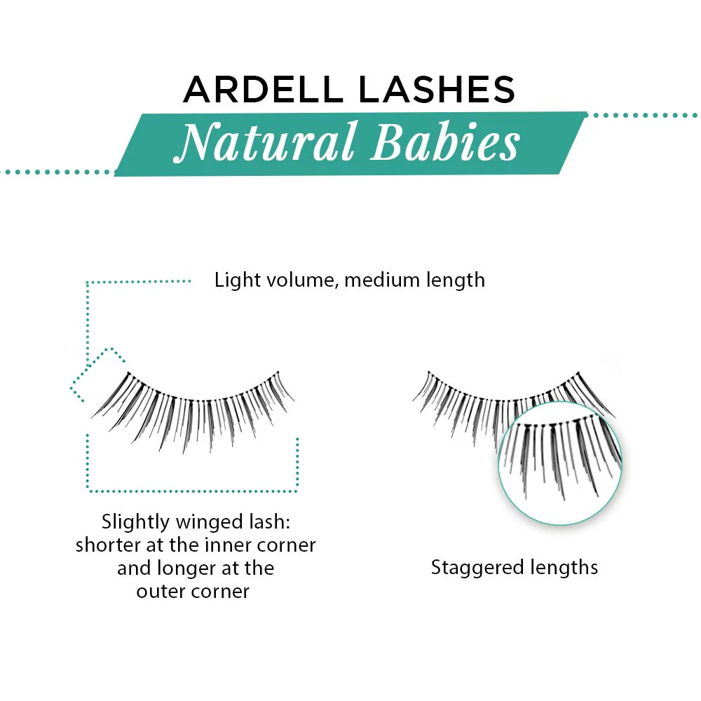 Ardell False Eyelashes, Babies - Lightweight, Natural Look Strip Lashes with Invisiband for Everyday Wear, 4 Pack - Image 4
