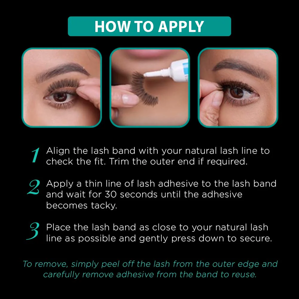 Ardell False Eyelashes Demi 101 - Black, Full Volume, Rounded Strip Wispy Lashes for a Natural Look, 4 Pack - Image 5