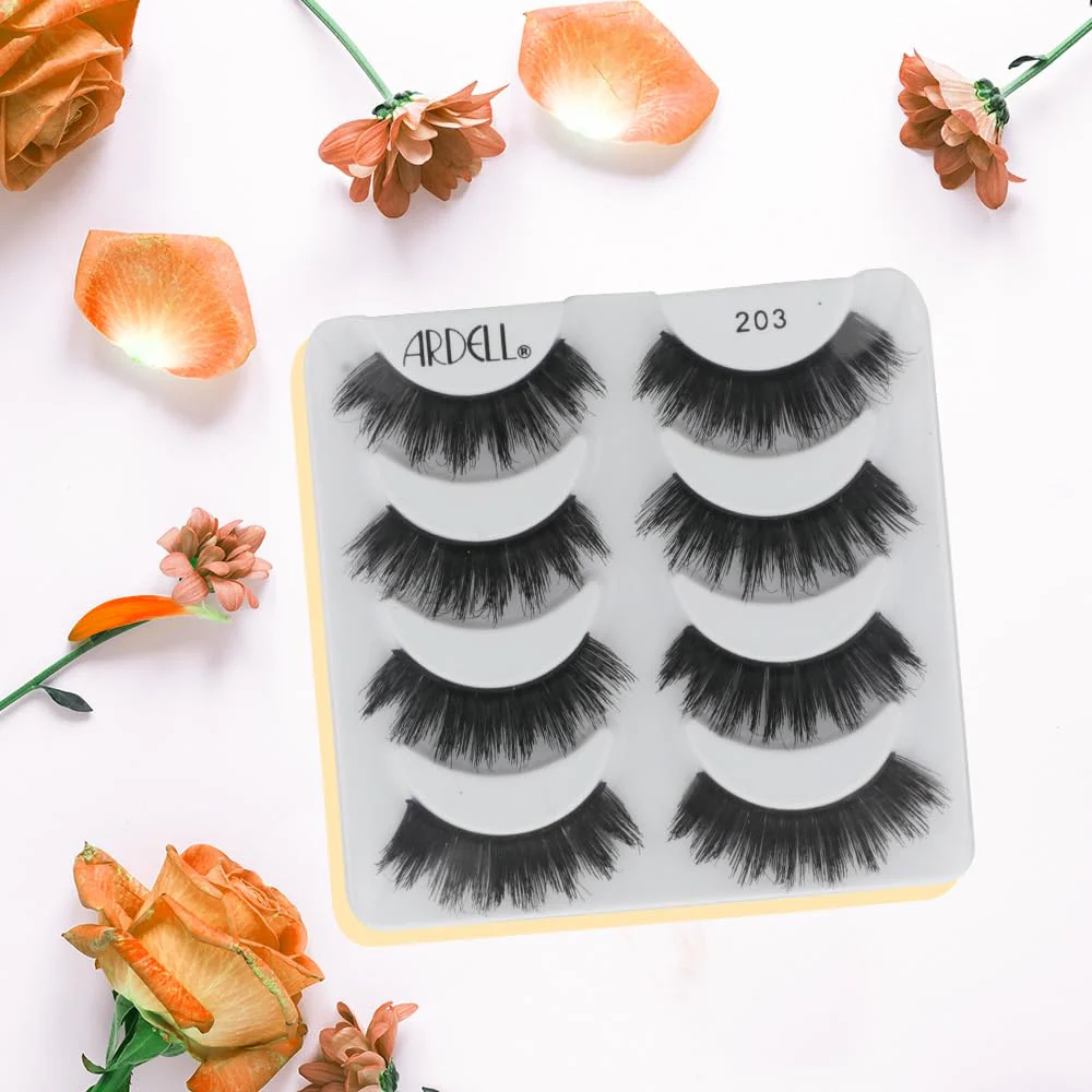 Ardell False Eyelashes Double Up 203 - Dramatic Volume, Long & Full Strip Lashes, Reusable Fake Lashes, 1 Pack - Image 4