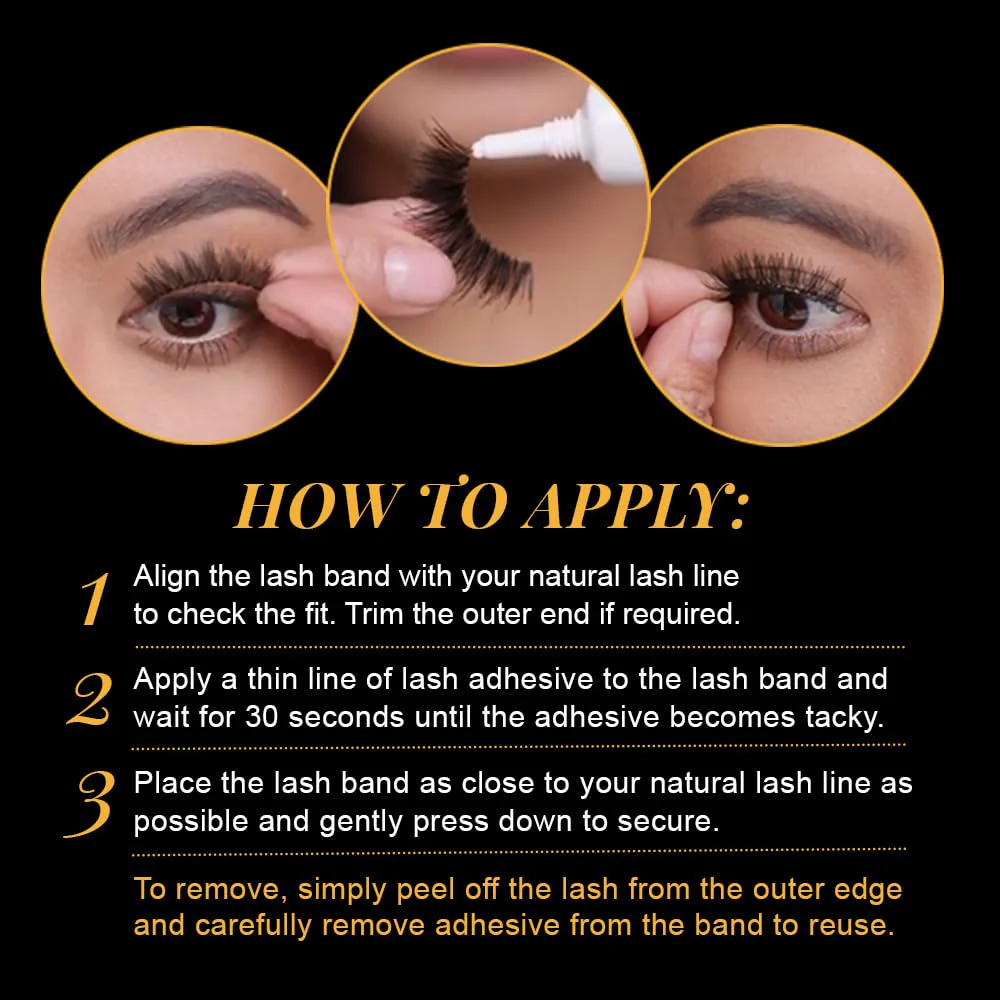 Ardell False Eyelashes Double Up 203 - Dramatic Volume, Long & Full Strip Lashes, Reusable Fake Lashes, 1 Pack - Image 5
