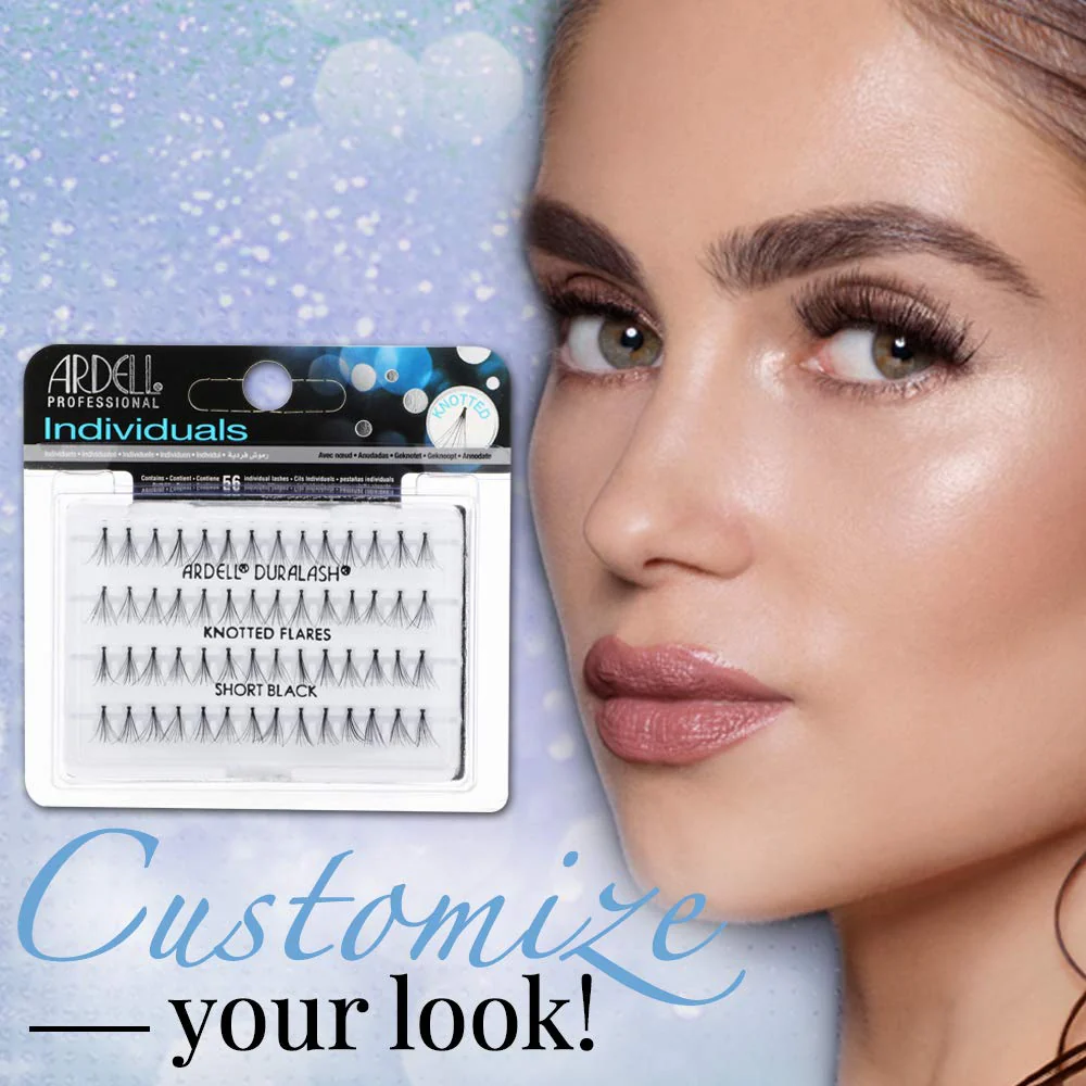 Ardell False Eyelashes Short Black, DIY Lash Clusters, Eyelash Extension Kit, 4 Pack - Image 2