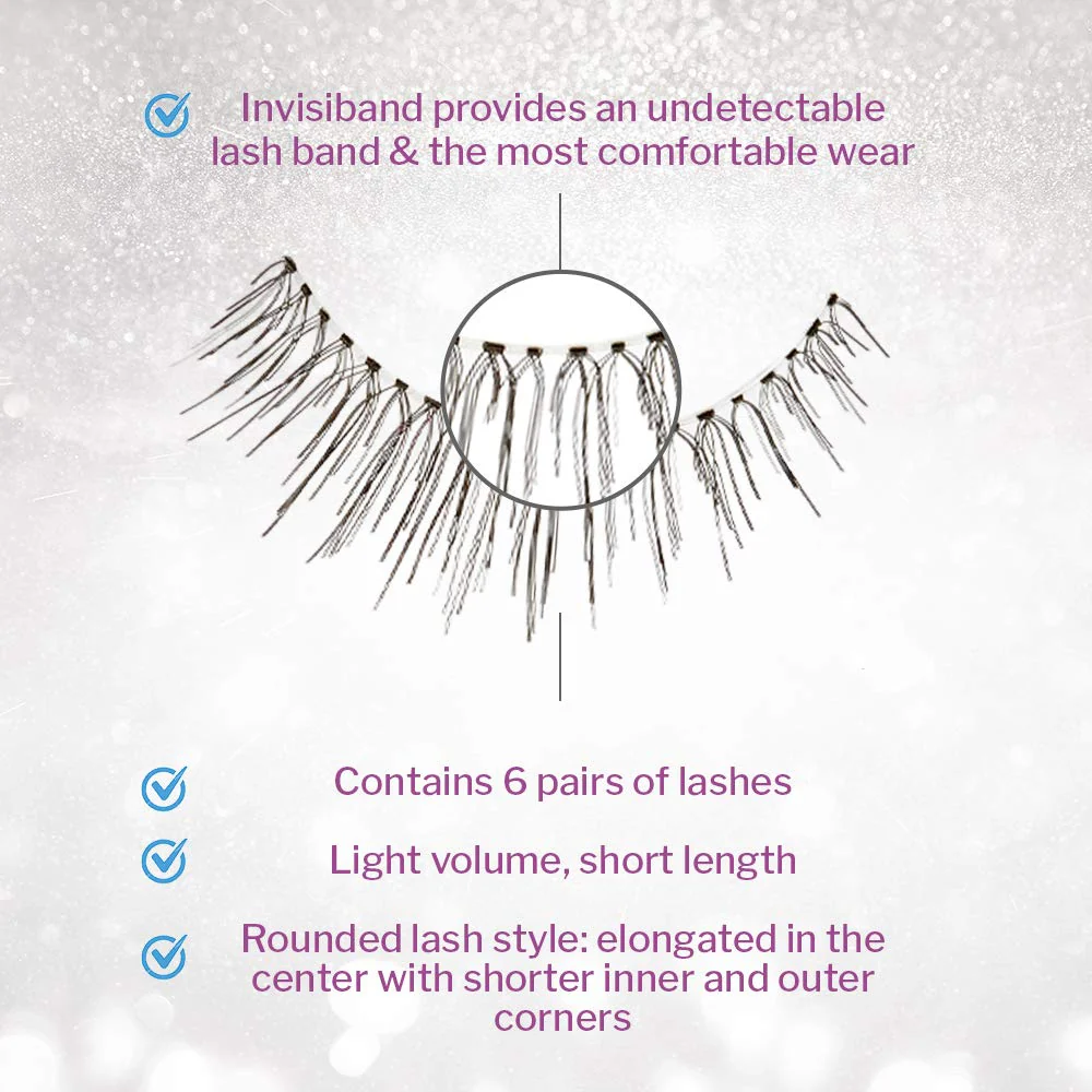 Ardell False Eyelashes Strip Lashes Natural 110 Black, (6 Pairs Per Pack) x 2 Pack - Image 3