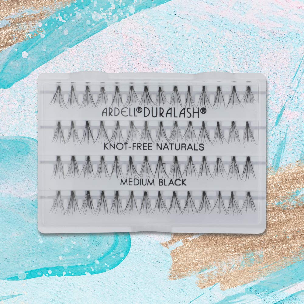 Ardell Individuals False Eye Lashes - Medium Black, DIY Lash Clusters, Lash Band, Long-Lasting Eyelash Extensions, 4 Pack - Image 3