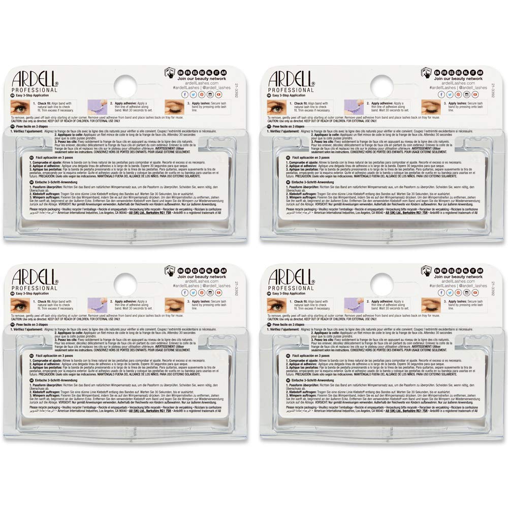 Ardell Lashes 174 - Lightweight, Natural Looking False Eyelashes, Long-Lasting Strip Lash for Everyday Wear, 4 Pack - Image 4
