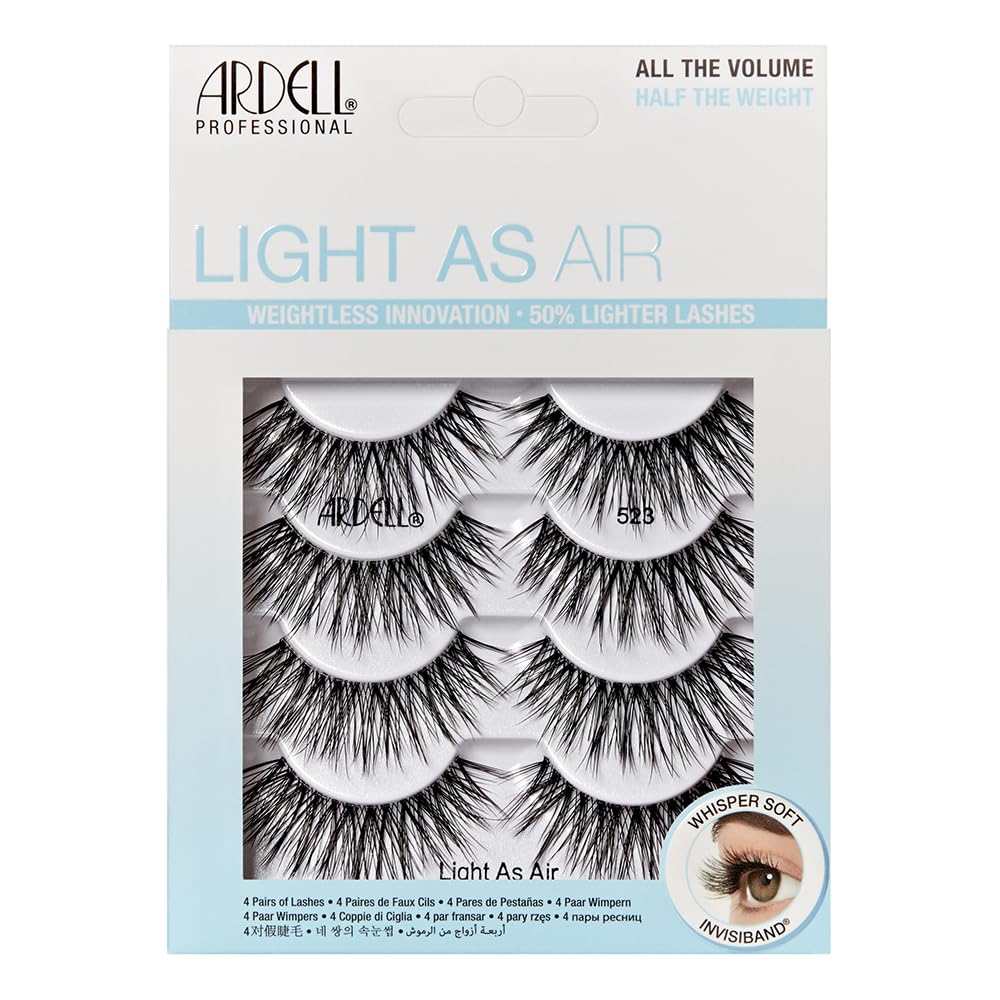 Ardell Light As Air 523 Lashes, 4 Pairs in a Pack