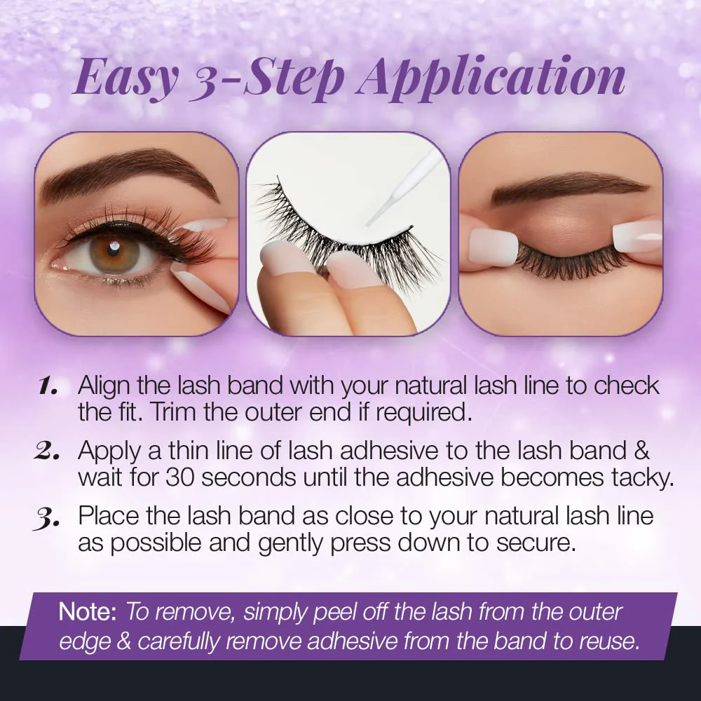 Ardell Mega Volume Eyelashes 263 – Double Up Lashes, Feathery Soft for Dramatic Eye Look, 1 Pair - Image 6
