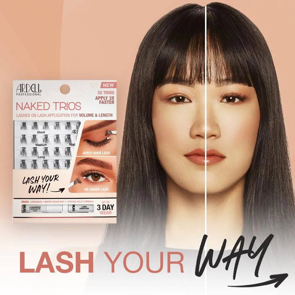 Ardell Naked Lashes Trios Kit, 32 Trios, 1 pack - Image 3