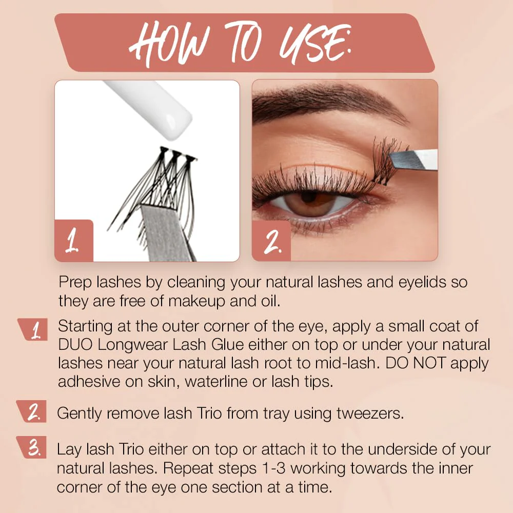 Ardell Naked Lashes Trios Kit, 32 Trios, 1 pack - Image 6