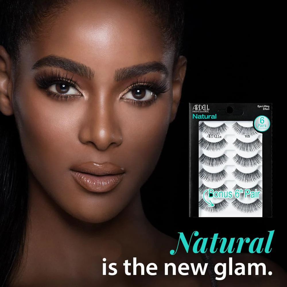 Ardell Natural 105 Black - 6 Pairs pack - Image 2