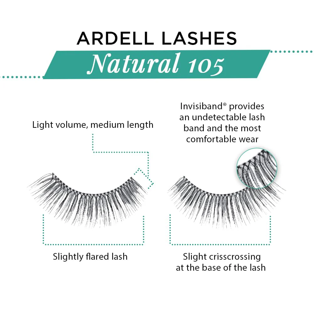 Ardell Natural 105 Black - 6 Pairs pack - Image 5